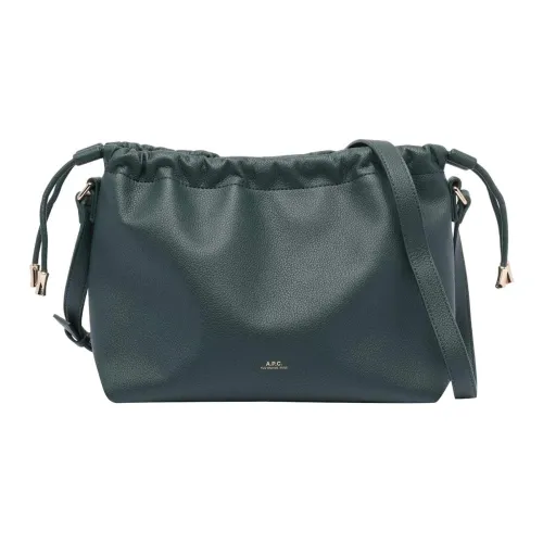 A.P.C Ninon ПУ (полиуретан) Сумка через плечо Сумка на плечо Стандартная Женская Зеленая