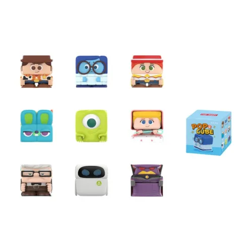 POP MART Коллаборация Disney Pixar POP Cube 2 Коллекция Фигурка Слепые Коробки Один Blind Коробка Целая Коробка 9 шт