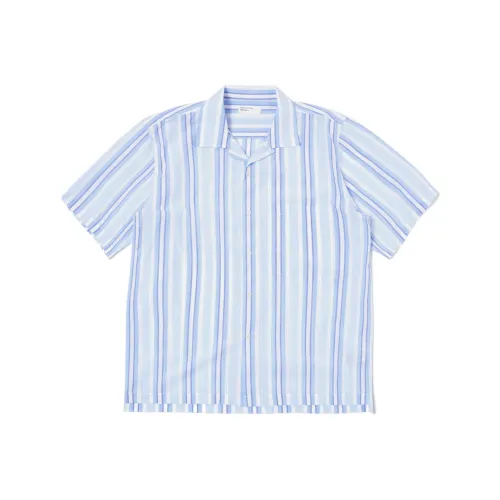 Universal Works Мужские Синие Рубашки