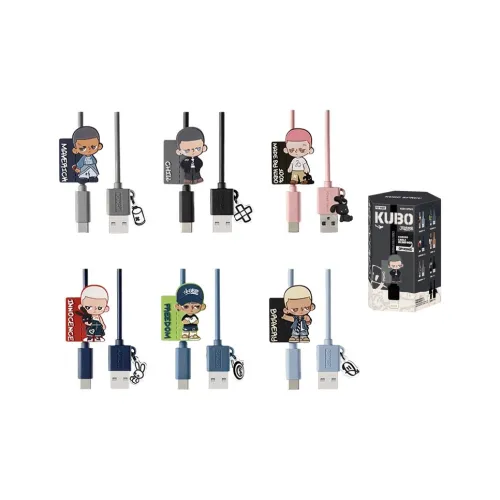 POP MART Коллаборация Edition KUBO JEANS Collection Cable Слепые коробки Один Mystery Коробка Целая коробка 12 шт