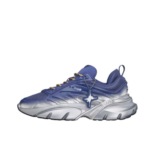 DIOR Lewis Hamilton Collaboration Series B44 Blade Low Top Crepe Sneakers Men's Blue Limited Edition Numbered Edition