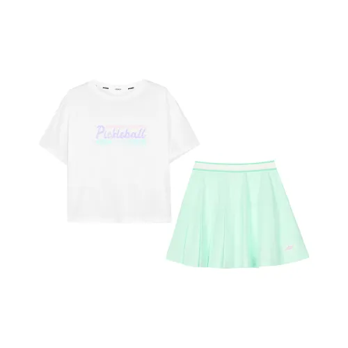 Подростки Skechers Комплект с юбкой Bright White