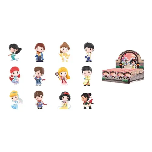 POP MART Коллаборация Edition Белоснежка Disney Princess Ханьфу Коллекция Слепые коробки Полный набор 12 шт