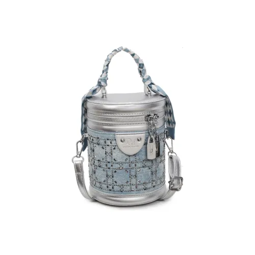 PINK·LAND ПУ (полиуретан) Сумка Женская Серебряная Синяя Экрю