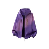 Фиолетовый ветрозащитный и водонепроницаемый легкий ветровка