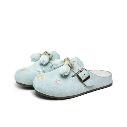 OLDDESIRE Антизапахивающие Домашние тапочки Женские Birkenstock Синий