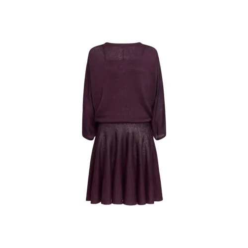 Alaia SS25 Длинное Платье с Длинными Рукавами Женское