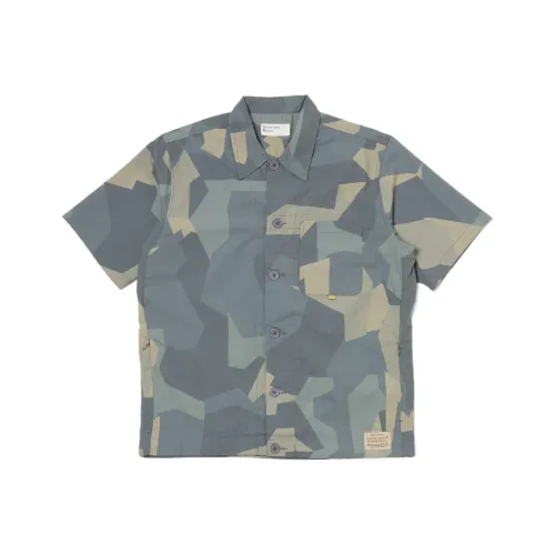 Universal Works Синие Унисекс Рубашки