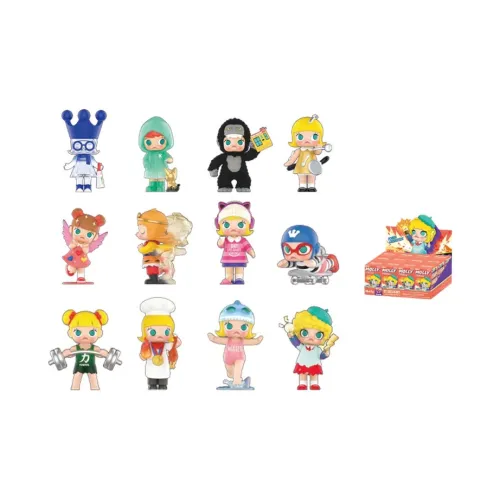 POP MART Molly Instant Superpower Collection Фигурка Слепые коробки Один Mystery Коробка Целая коробка 12 шт