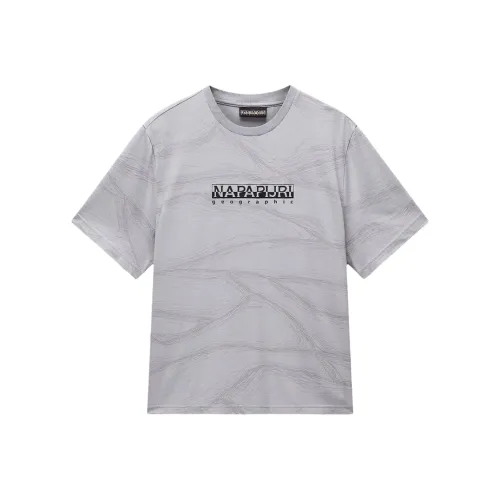 NAPAPIJRI T Рубашка Мужская Каменная Стировка Серый