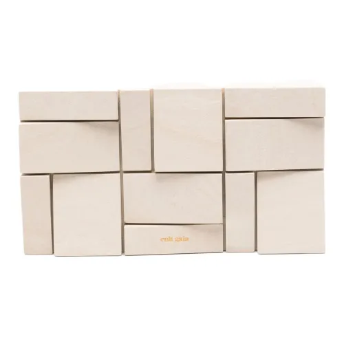 CULT GAIA Акриловый клатч женский серый белый