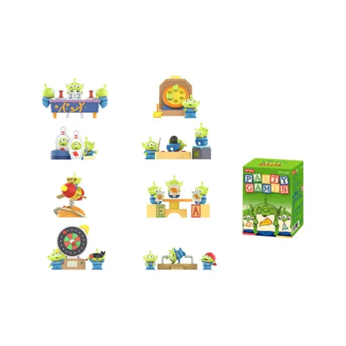 POP MART Alien Party Game Collection Слепые коробки Single Mystery Box Целая коробка 8 шт