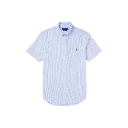 Polo Ralph Lauren Blue Men's Shirts Поло Ralph Lauren Синие Мужские Рубашки