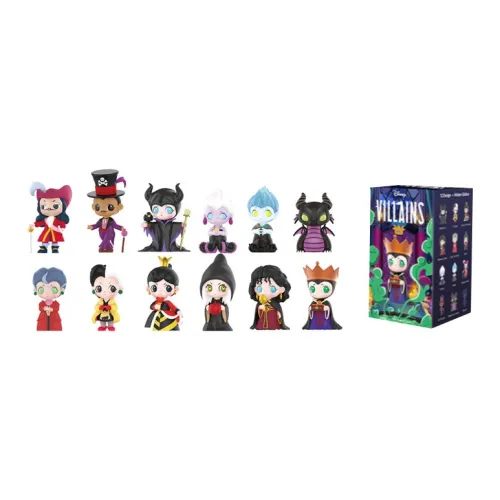 POP MART Диснеевские персонажи Disney Villains Villain Коллекция Слепые коробки Один Mystery Коробка Целая коробка 12 шт