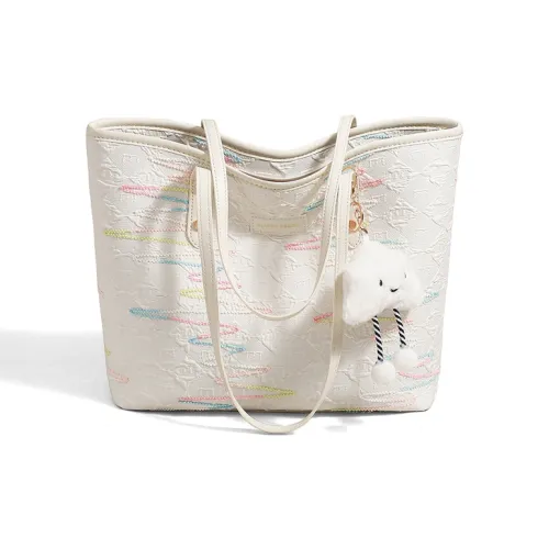 Crtnzo Kroez Ткань Сумка через плечо Стандартная Женская Экрю