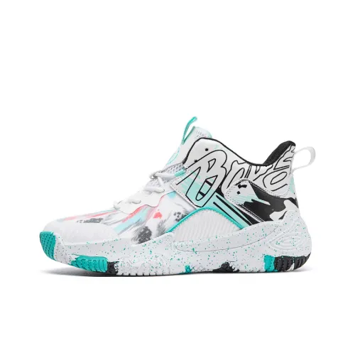 HBRK Легкий Амортизирующий Дышащий Противоскользящий Высокий Топ Детские Баскетбольные Кроссовки Подростки