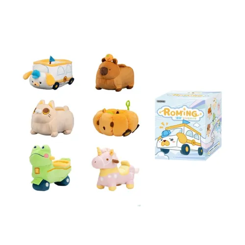 POP MART Resonance Городской Exploration Плюшевый Car Слепые коробки Один Mystery Коробка Целая коробка 6 шт