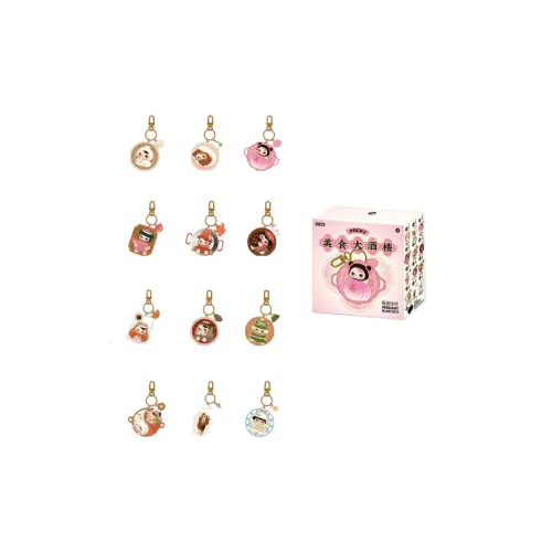 POP MART Pucky Elf Gourmet Restaurant Слепые коробки Один Mystery Коробка Целая коробка 12 шт