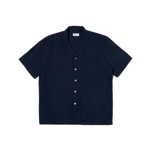 Universal Works Мужские Синие Рубашки