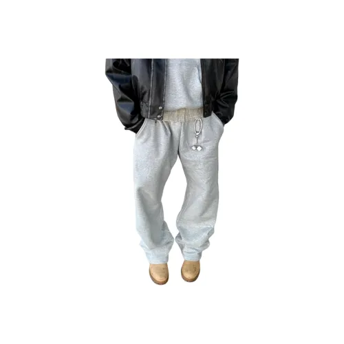 GANGZAI Бело-серый вереск Унисекс Повседневные брюки