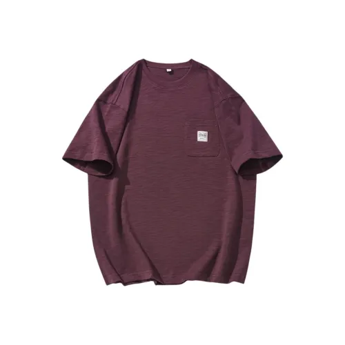 BUYDAUL Мужская рубашка T из бургунди