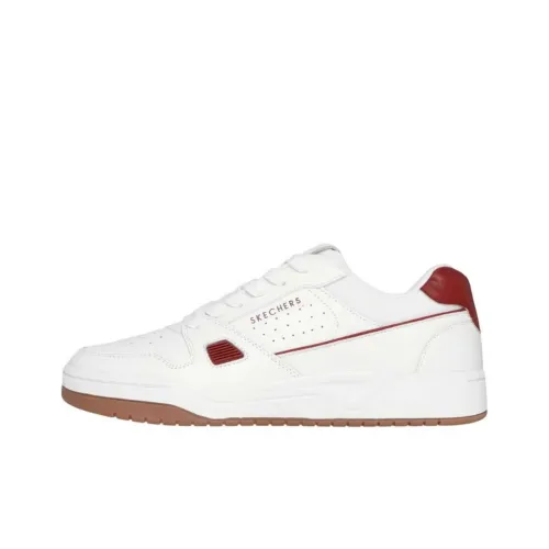 Skechers KOOPA Износостойкие Низкие Топы Повседневная Обувь Мужская Белая