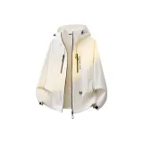 Бежево-абрикосовый (Ветрозащитная и водонепроницаемая легкая ветровка)