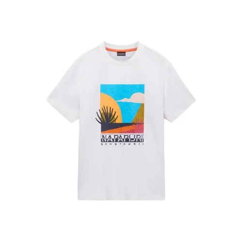 NAPAPIJRI Белая Мужская T-Рубашка