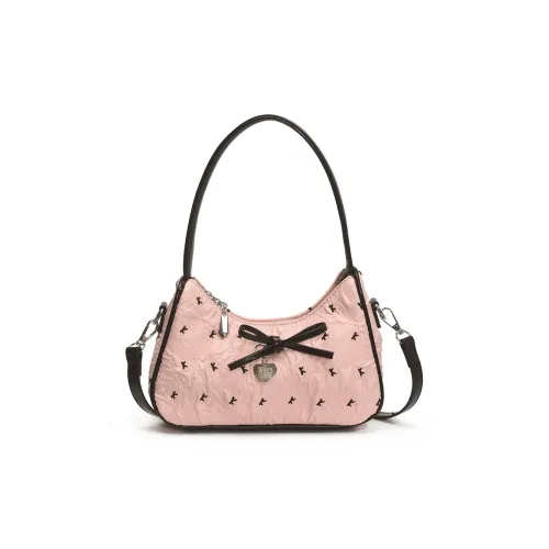 PINK·LAND ПУ (полиуретан) Сумка через плечо Женская Розовая