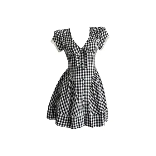 MO VOICE Короткий рукав Платье Женское