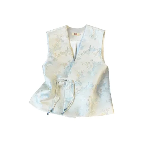 SIXUSICHOU Сосна And Журавль Жилет Женские Жилеты