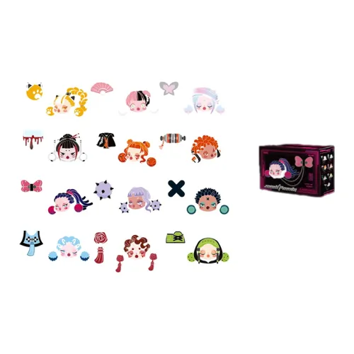 POP MART Skullpanda Night City Collection POP MART Слепые коробки Один Mystery Коробка Целая коробка 12 шт