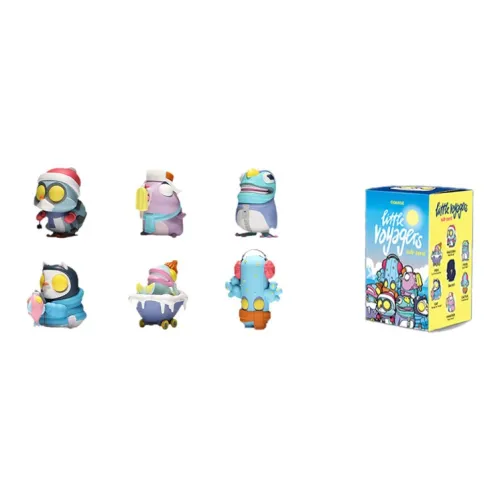 POP MART COARSE Little Adventurer Ледяной POINT Коллекция Слепые коробки Один Mystery Коробка Целая коробка 6 шт