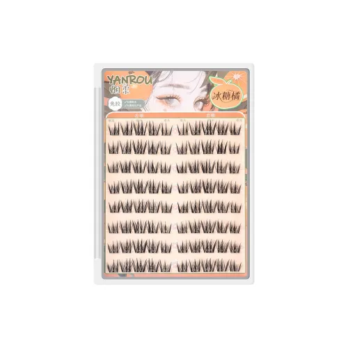 YANROU Клей Бесплатно Глейзированный Апельсин Искусственные Веки Натуральный Увеличивающий Стиль