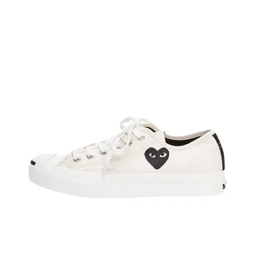 Comme des Garçons Play x Converse Jack Purcell Устойчивые к истиранию низкие кроссовки для скейтбординга унисекс белые