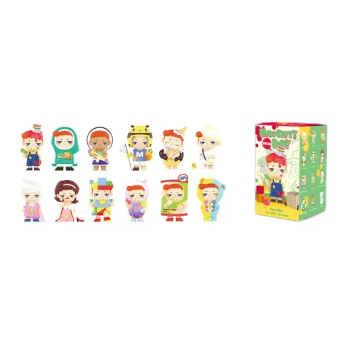 POP MART MIGO.Mido MIGO Naughty Bear Collection Слепые коробки Один Mystery Коробка Целая коробка 12 шт