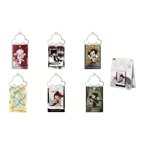 POP MART Skullpanda Collection OF Ink Сливовый Blossoms In The Courtyard Blind Boxes Single Mystery Box Full Box 6 Pack