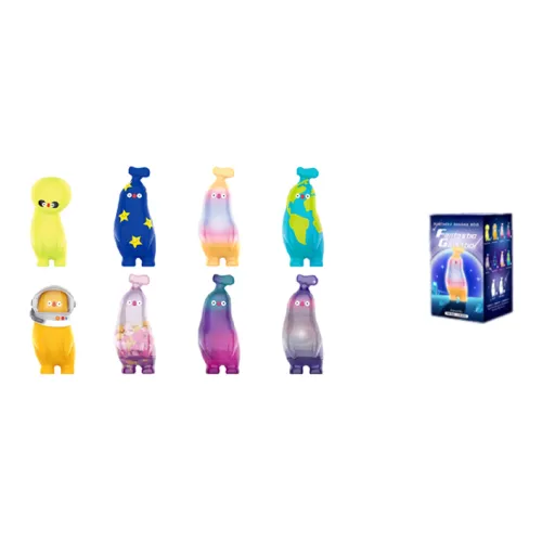 POP MART Flabjacks Banana Boo Surprise Universe Коллекция Слепые коробки Один Mystery Коробка Целая коробка 8 шт