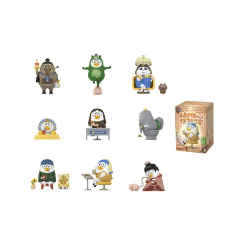 POP MART Duckyo Irreverent Museum Collection Слепые коробки Один Blind Коробка Целая коробка 9 шт