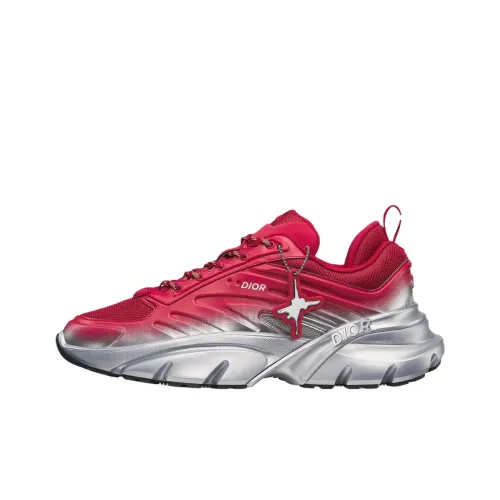 DIOR Lewis Hamilton Collaboration Series B44 Blade Low Top Crepe Sneakers Men's Red Limited Edition Numbered Edition