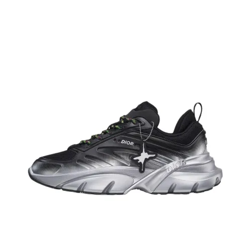 DIOR Lewis Hamilton Collaboration Series B44 Blade Low Top Crepe Sneakers Men's Black Limited Edition Numbered Edition