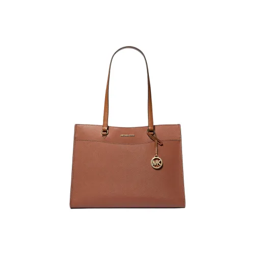 MICHAEL KORS Jet Set Travel Saffiano кожа тоут сумка сумка для покупок сумка через плечо сумка большая женская коричневая