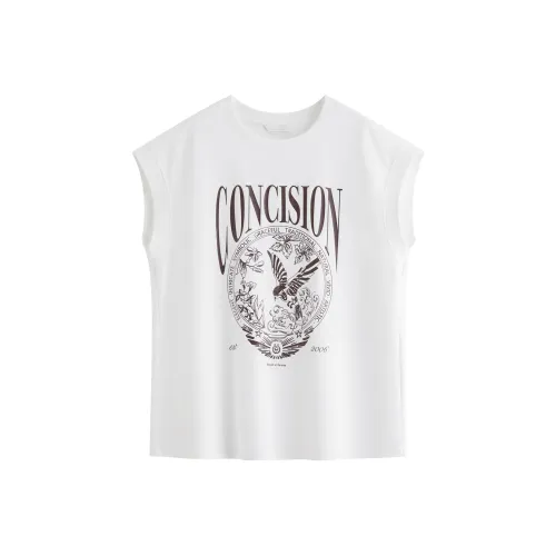 FANSILANEN Белая Женская Футболка