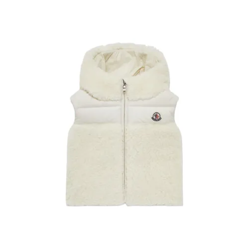 Moncler Пуховый жилет Белый Infant и Toddler