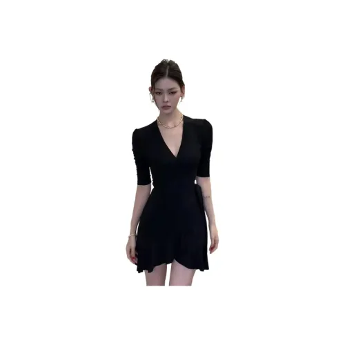 MTHE Короткий рукав Платье Женское