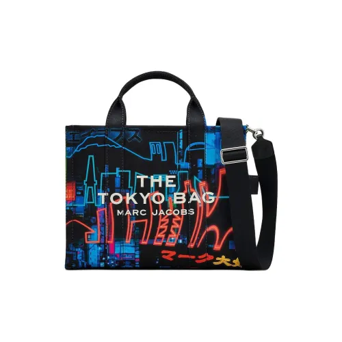 MARC JACOBS Холст Тоут Сумка Сумка для покупок Сумка среднего размера Женская Черная