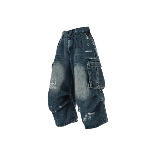 Qnxeey Синий Унисекс Джинсовые шорты