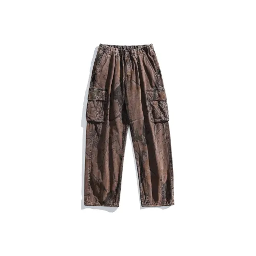 Mowlow Веточный камуфляж фиолетовый унисекс брюки карго