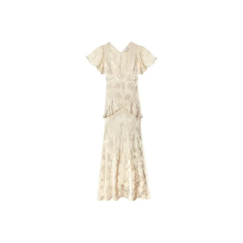 Rixo Короткий рукав Платье Женское