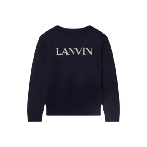 Lanvin Темно-синий Kids Свитеры